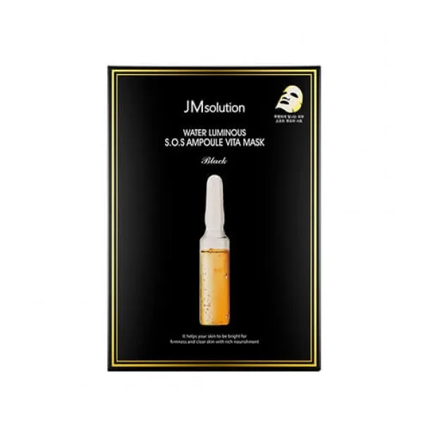 Тонізуюча Тканинна Маска для Обличчя JMsolution Water Luminous S.O.S Ampoule Vita Mask Black (35 мл)
