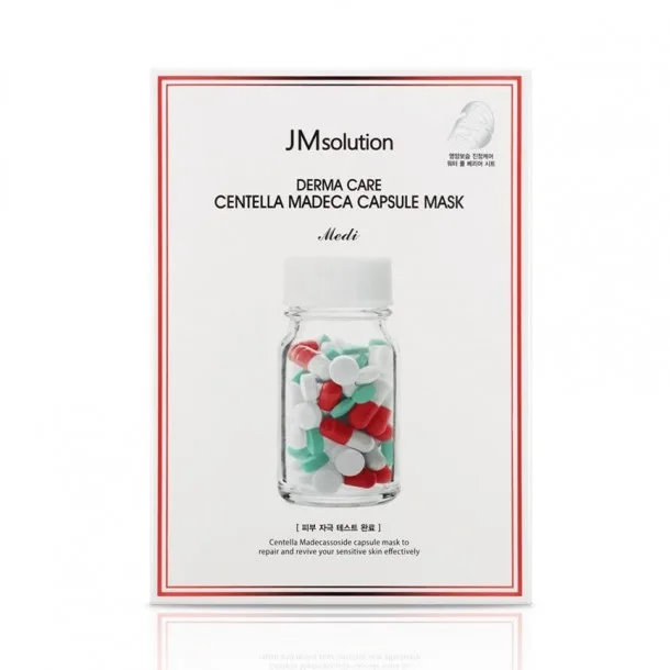 Відновлююча Маска для Обличчя з Екстрактом Центели Азіатської JMsolution Derma Care Centella Repair Capsule Mask (30 мл)