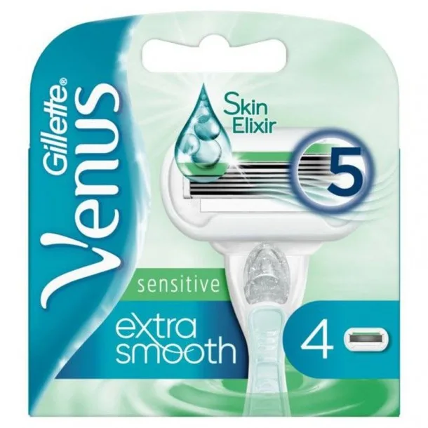 Касети для Бритви Gillette Venus Sensitive Extra Smooth Жіночі (4 шт)