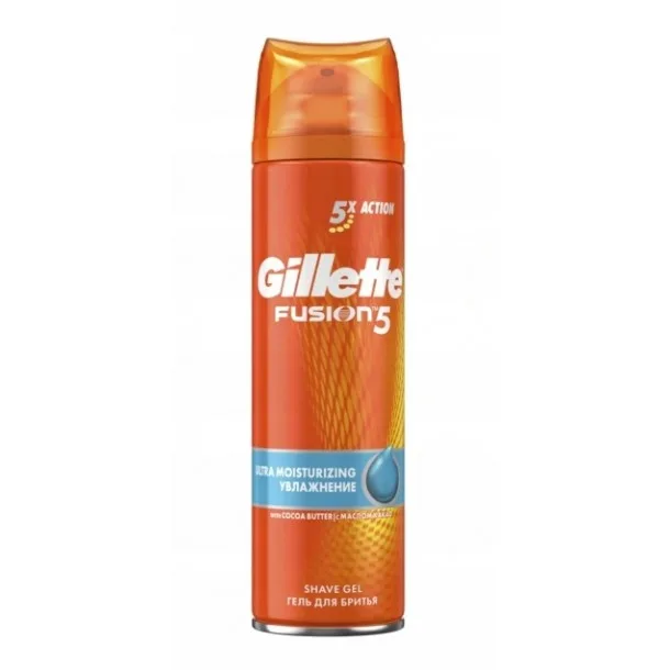 Чоловічий гель для гоління Gillette Fusion 5 для чутливої шкіри (200 мл)