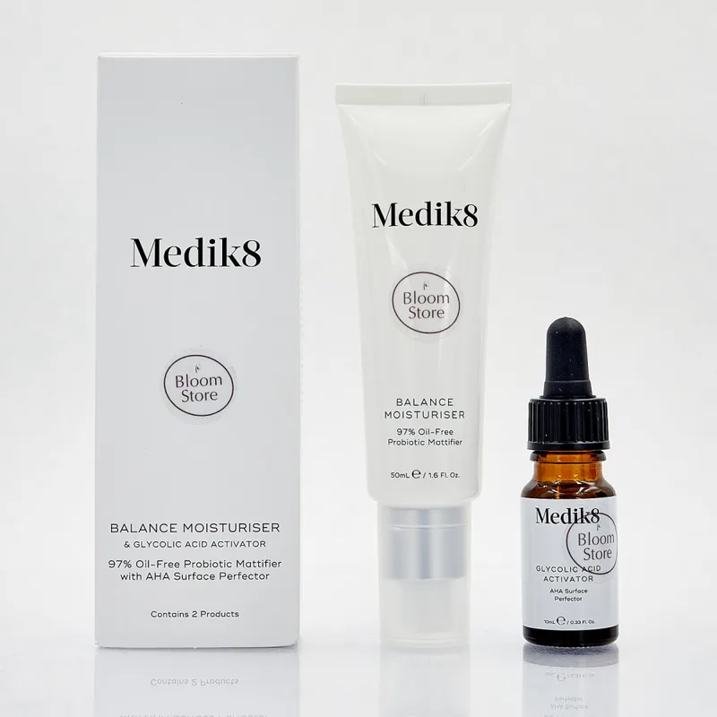 Medik8 Balance Moisturiser with Glycolic Acid 97% безмасляний матуючий крем з пробіотиками і aha кислотами
