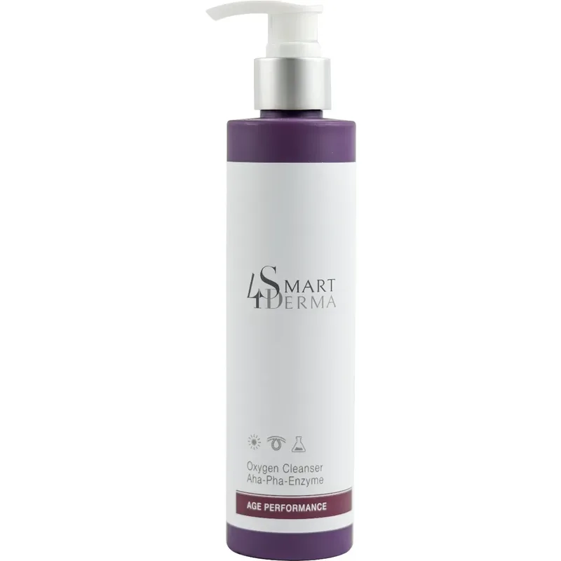 Оновлювальний енергетичний гель для вмивання Smart4Derma Oxygen Cleanser AHA-PHA-Enzyme