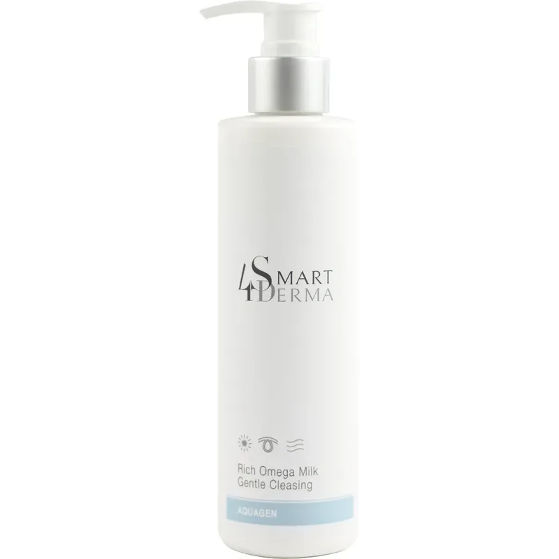 Відновлювальне живильне молочко для чутливої шкіри Smart4Derma Rich Omega Milk Gentle Cleansing