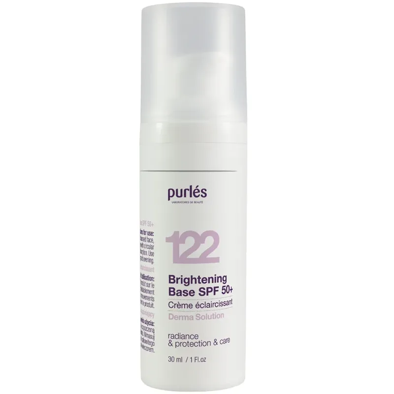 Тонувальна зволожувальна основа SPF 50+ для сяйва та захисту шкіри Purles Brightening Base
