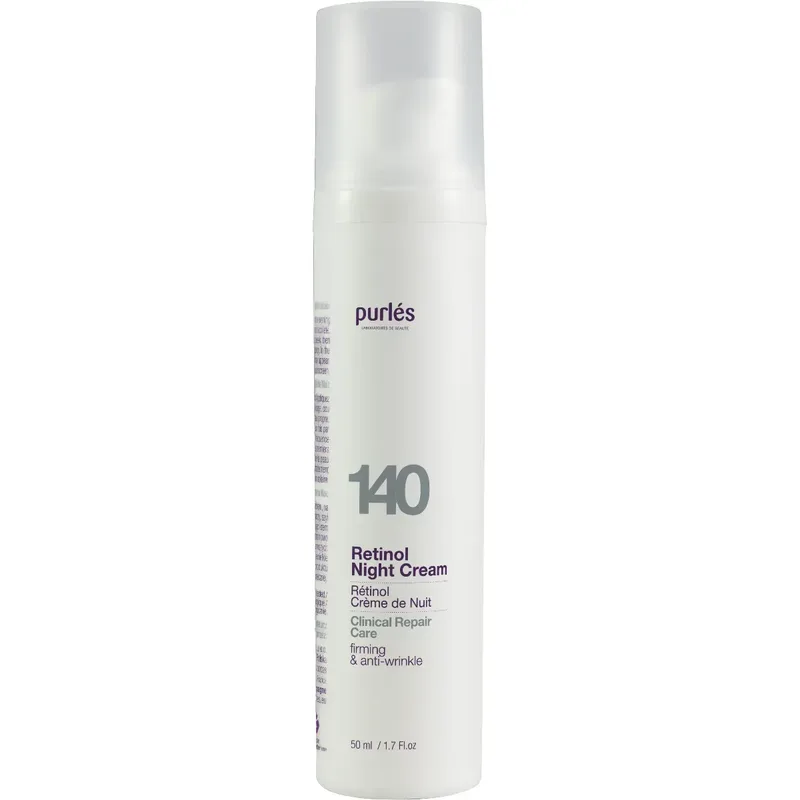 Регенеруючий ретиноловий нічний крем для всіх типів шкіри Purles Retinol Night Cream