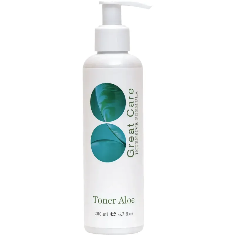 Зволожуючий заспокійливий тонік для всіх типів шкіри Great Care Toner Aloe Forte