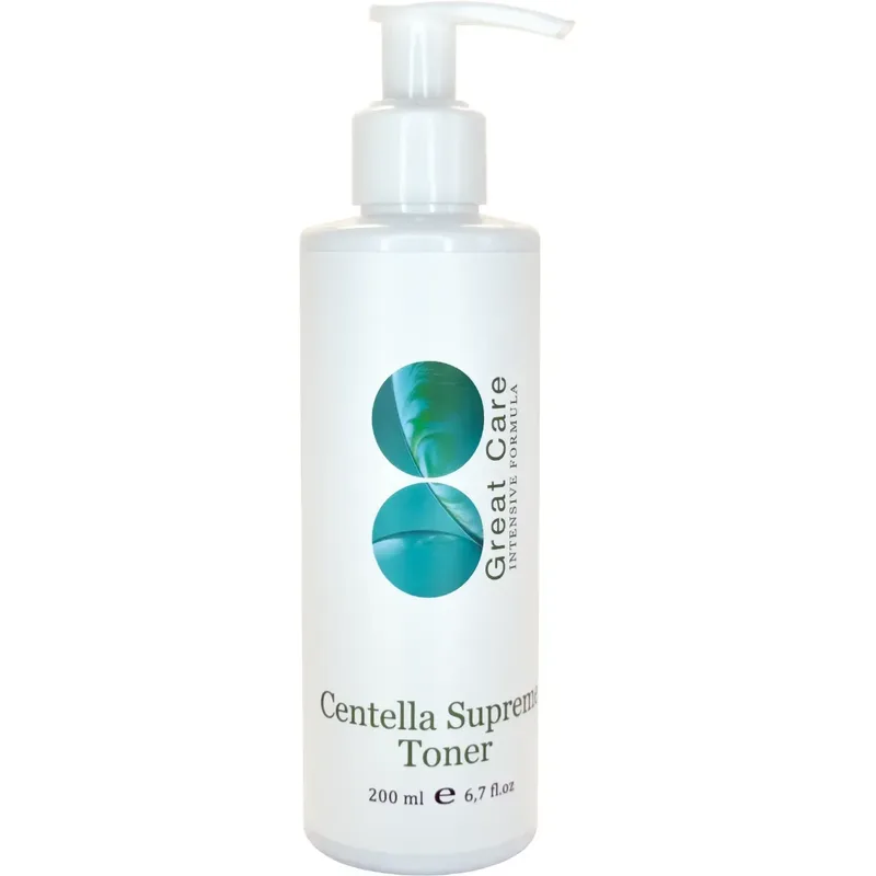 Зволожувальний заспокійливий тонер для зневодненої шкіри Great Care Centella Supreme Toner