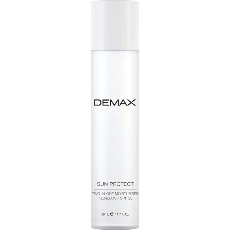 Сонцезахисний зволожувальний крем-флюїд SPF 50 Demax Two In One Moisturiser Sunblock