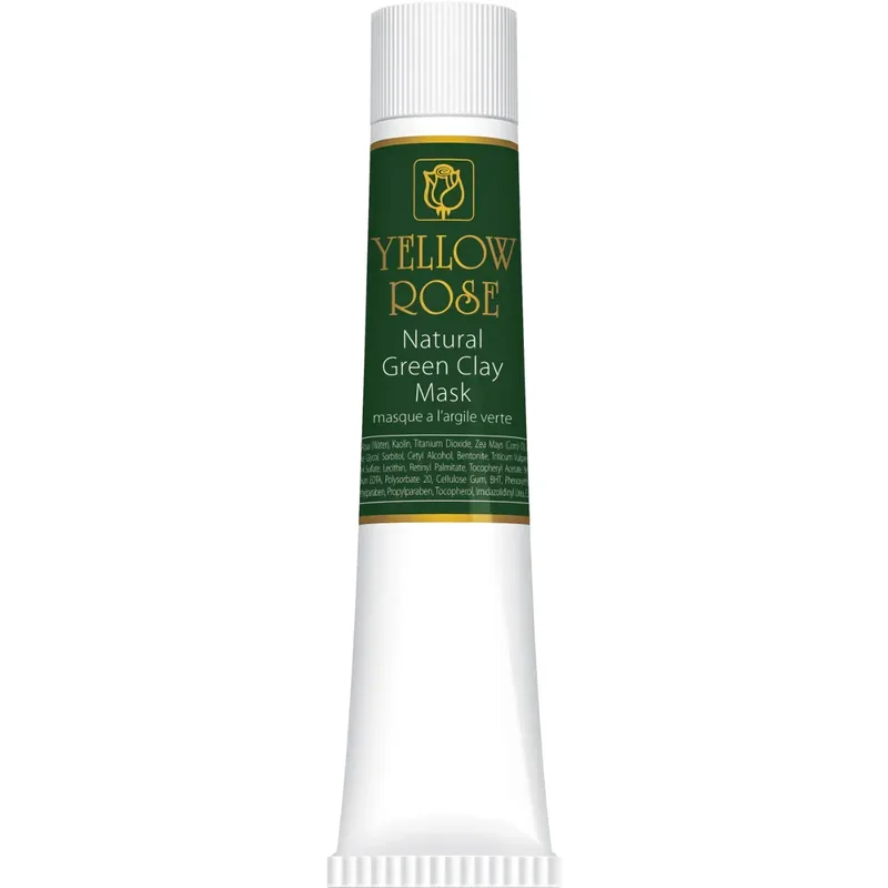 Очищувальна детокс-маска із зеленою глиною для жирної шкіри Yellow Rose Natural Green Clay Mask