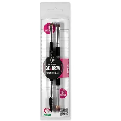 BS03 Набір пензликів для макіяжу очей та брів (2 предмети) TF COSMETICS Home Professional