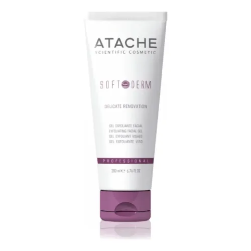 Гель-ексфоліант для м'якого та глибокого очищення ATACHE Soft Derm Delicate Renovation — обʼєм 200 мл