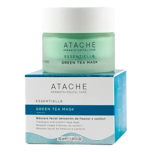 Відновлююча та заспокійлива маска з екстрактом зеленого чаю ATACHE Essentielle Reaffirming Mask Green Tea — обʼєм