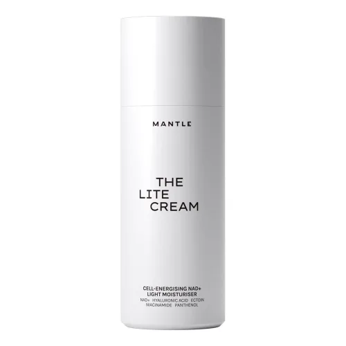Легкий зволожувальний крем для обличчя з NAD+ та ніацинамідом MANTLE The Lite Cream – Cell-Energising NAD+ Light Moisturiser — обʼєм 50 мл
