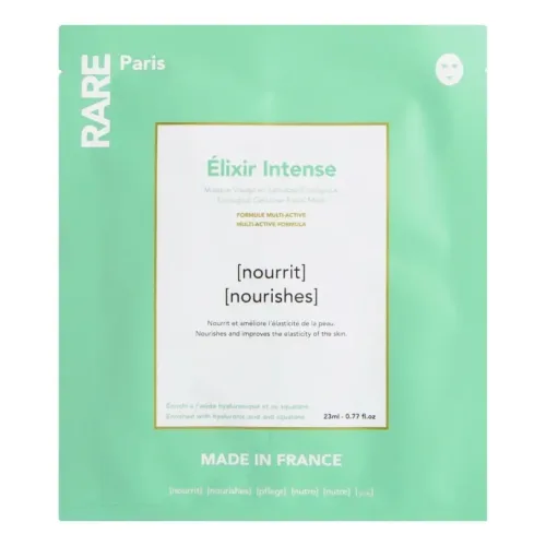 Поживна маска для обличчя з гіалуроновою кислотою та скваланом RARE PARIS Élixir Intense Nourishing Face Mask — обʼєм 23 мл