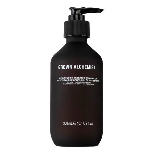 Відлущувальний лосьйон для тіла з AHA- та BHA-кислотами GROWN ALCHEMIST Resurfacing Targeted Body Lotion — обʼєм 300 мл