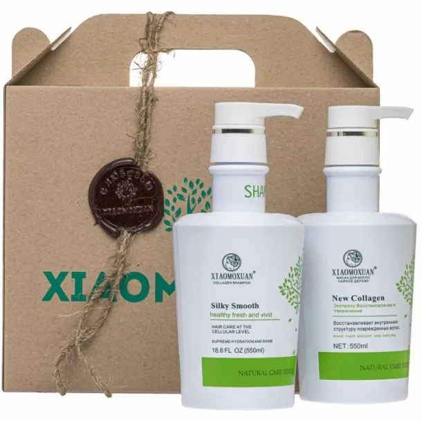 Подарунковий Набір для Волосся Комплекс Коллагена Ксіамоксюан - Set Xiaomoxuan New Collagen Сomplex Сollagen Number №1 (2 SKU)