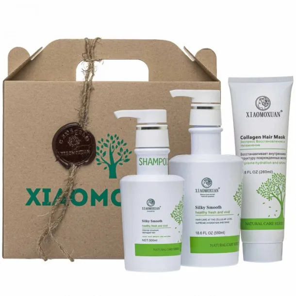 Подарунковий Набір Відновлення Волосся Сила Колагена Ксіамоксіан - The Power of Collagen Xiaomoxuan New Number №2 (3 SKU)