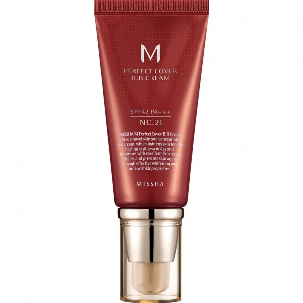 BB-крем Missha M Perfect Cover BB Cream SPF42 / PA+++ №21 Light Beige 50 мл
