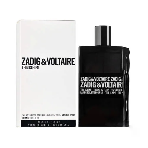 Чоловіча туалетна вода оригінальна Zadig & Voltarie This Is Him 100ml тестер, деревно-пряний аромат