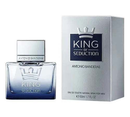 Популярний аромат для чоловіків ANTONIO BANDERAS King of Seduction 50 ml оригінал, деревні фужерні парфуми