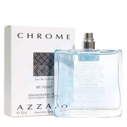 Azzaro chrome тестер 100 мл чоловічі парфуми оригінал, найкращі цитрусові парфуми фужерний аромат для чоловіків