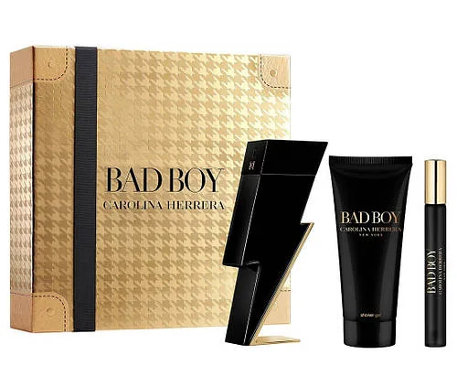 Парфумований набір для чоловіків Carolina Herrera Bad Boy туалетна вода 100 ml +10 ml + гель для душу 100 ml