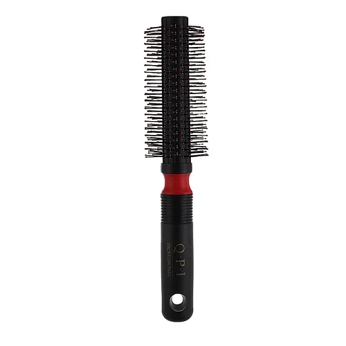 Щітка-брашинг для укладання волосся кругла QPI Professional Brush 21 см, чорна