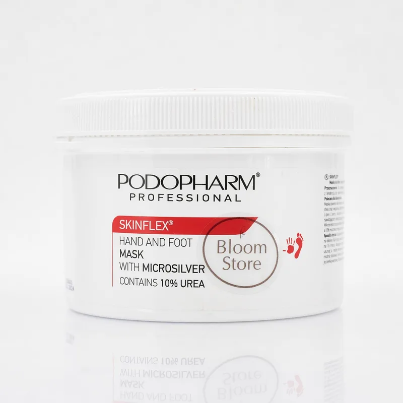 Podopharm Professional Hand And Foot Mask With Microsilver 10% Urea Крем-маска зволожуюча для долонь та стоп з мікросріблом 600 мл.