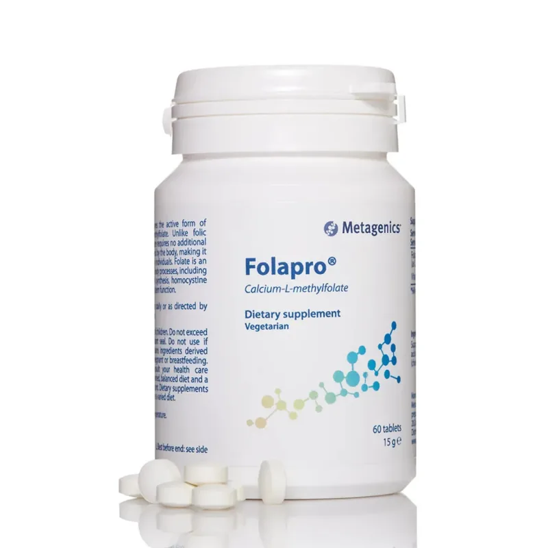 Metagenics Folapro ФолаПро L-5-метилтетрагідрофолат 60 таблеток