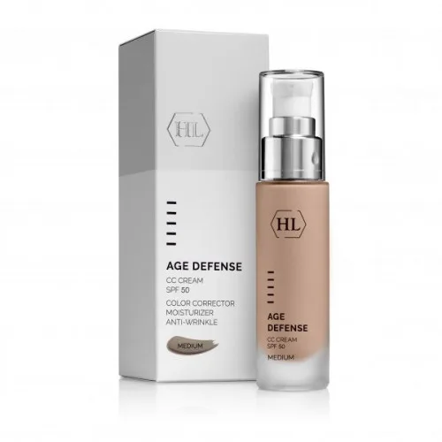 Коригуючий крем, натуральний відтінок - Holy Land AGE DEFENSE CC Cream Medium SPF50 50ml