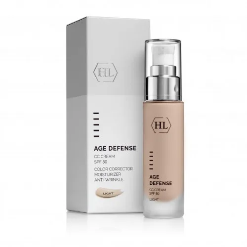 Коригуючий крем, світлий відтінок - Holy Land AGE DEFENSE CC Cream Light SPF50