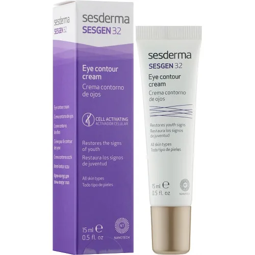 Крем для шкіри навколо очей з ефектом омолодження SesDerma Sesgen 32 Eye Contour Cream
