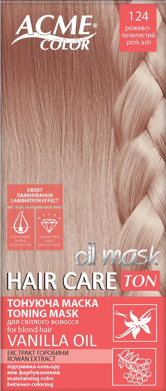 Тонуюча маска для волосся ACME-COLOR "Hair Care TON oil mask" №