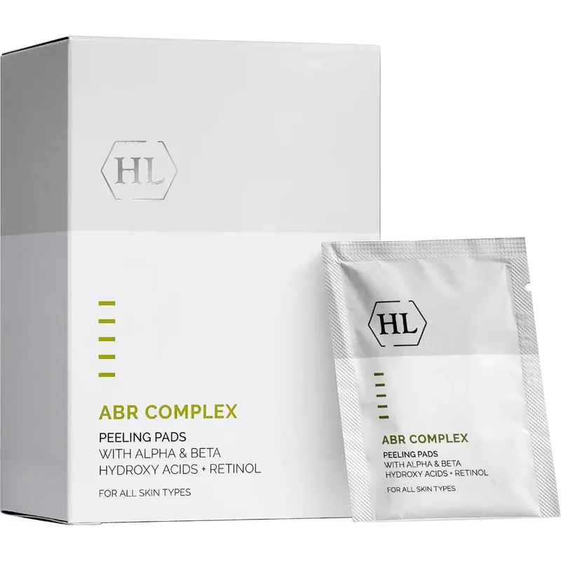 Очищувальні пілінг-серветки для жирної та тьмяної шкіри Holy Land ABR Complex Peeling Pads