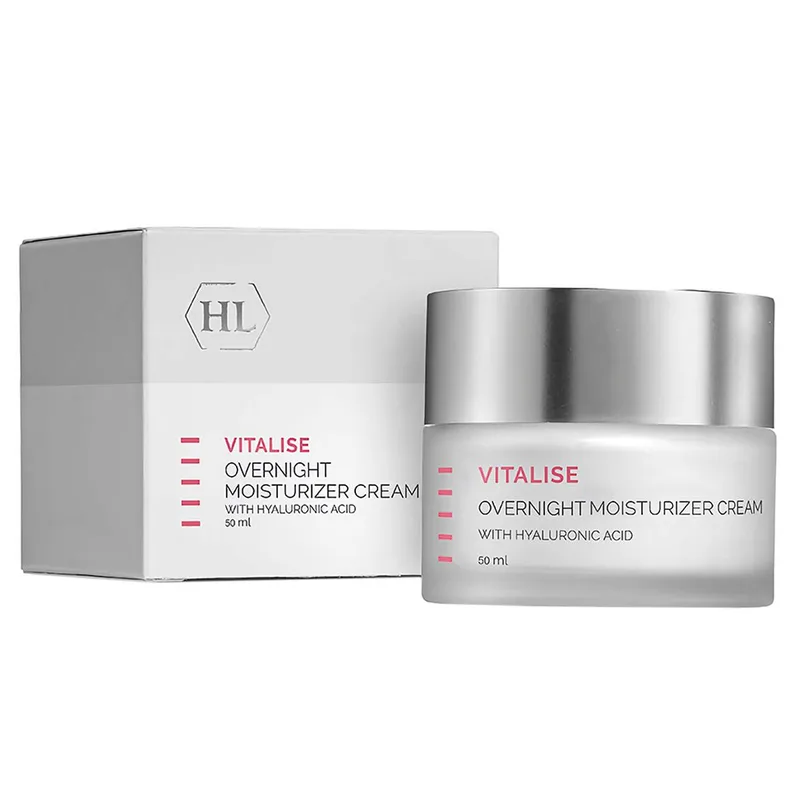 Нічний зволожуючий крем з гіалуроновою кислотою Holy Land Vitalise Overnight Moisturizer Cream