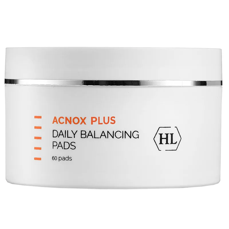 Балансуючі спонжі для обличчя для проблемної шкіри з акне Holy Land Acnox Plus Daily Balancing Pads