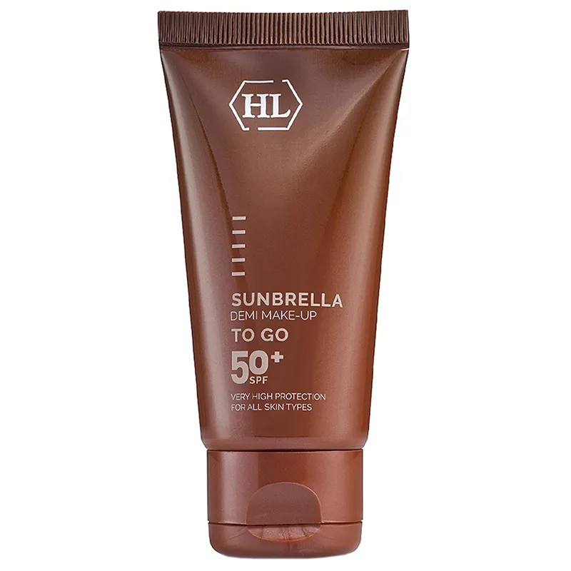 Сонцезахисний крем для обличчя та тіла Holy Land Sunbrella Demi Make-Up SPF 50+ з тоном, 50 мл