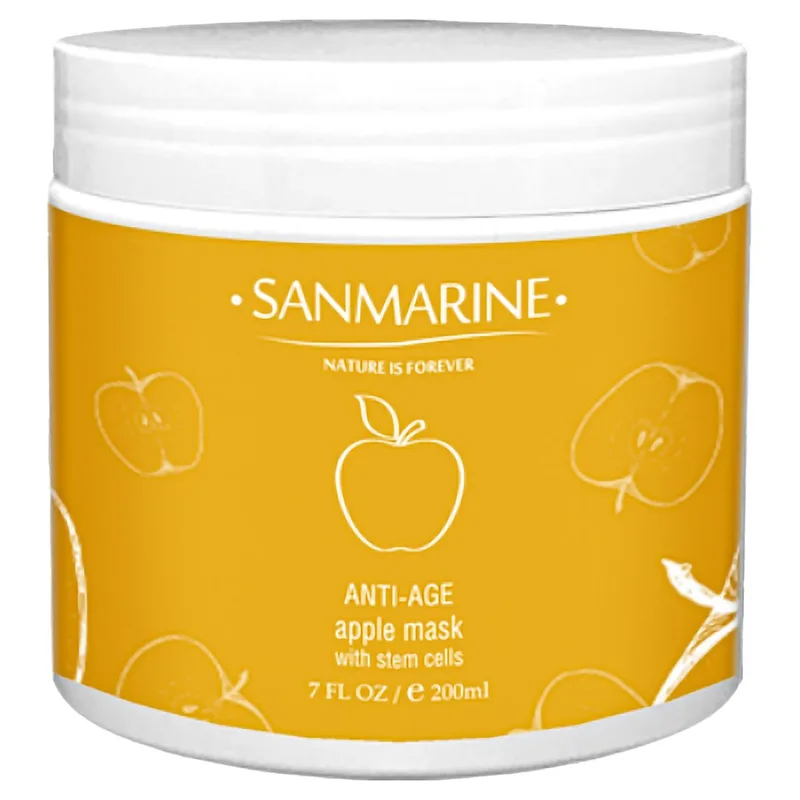 Маска для обличчя зі стовбуровими клітинами яблука Sanmarine Face Mask With Apple Stem Cells