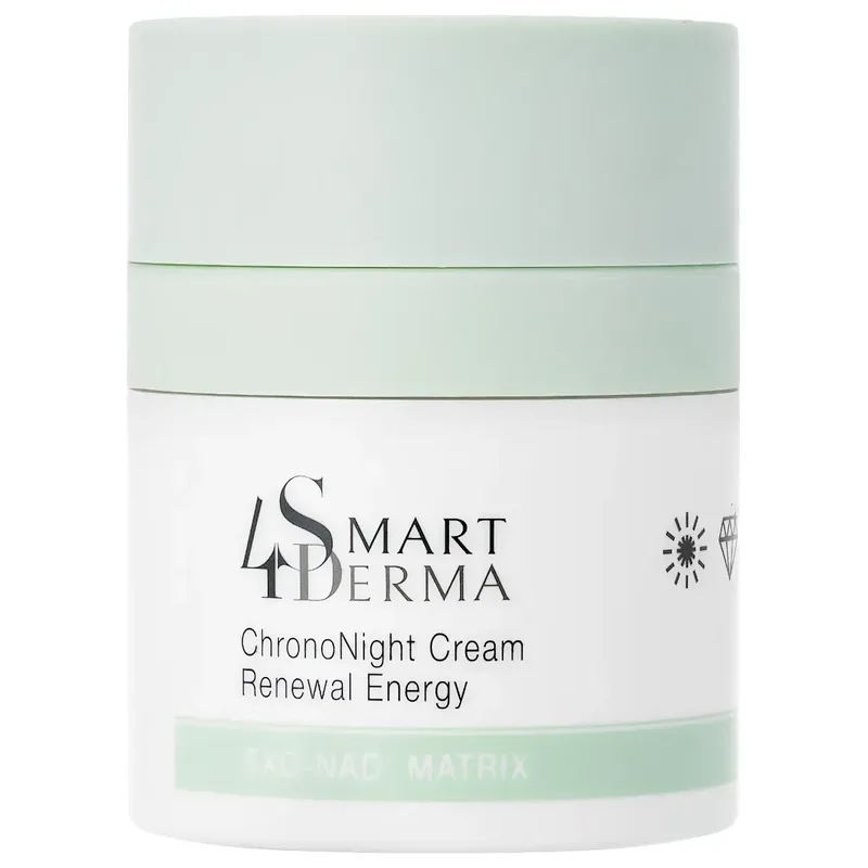 Відновлювальний екзосомальний нічний крем з NAD+ Smart4Derma ChronoNight Cream Renewal Energy