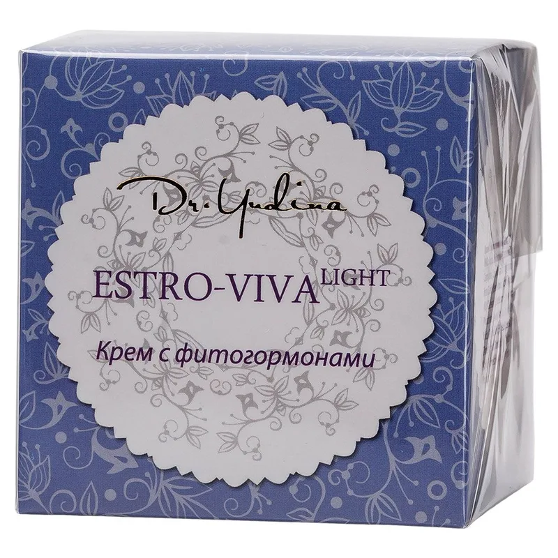 Крем зволожуючий з фітоестрогенами «ESTRO-VIVA» light Dr. Yudina