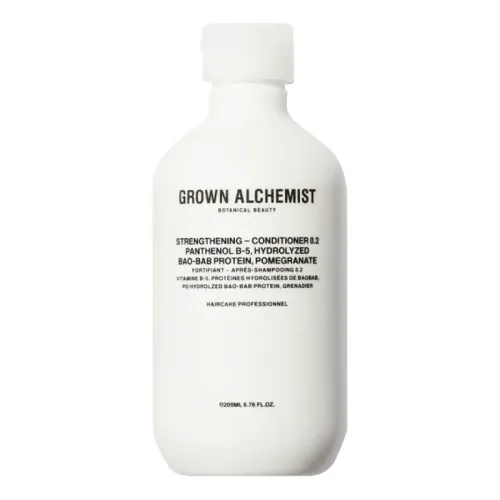 Кондиціонер для зміцнення волосся GROWN ALCHEMIST Strengthening Conditioner 0.2: Panthenol B-5, Hydrolyzed Baobab Protein, Pomegranate — обʼєм