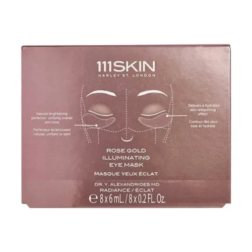 Набір масок для зони навколо очей із рожевого золота 111SKIN Rose Gold Illuminating Eye Mask Box of 8 — обʼєм 48 мл 48 мл