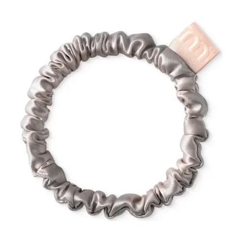 Тонка шовкова резинка MON MOU Silk Slim Scrunchie — відтінок Taupe Taupe