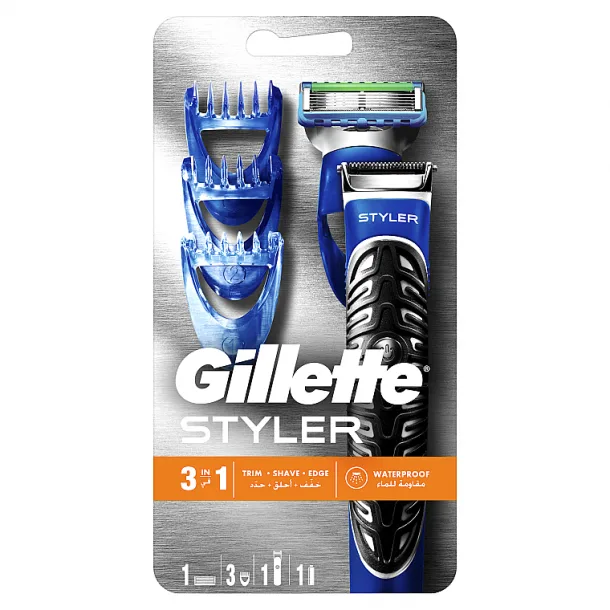 Тример для Бороди Джилет Стайлер - Gillette Fusion ProGlide Styler 3 насадки
