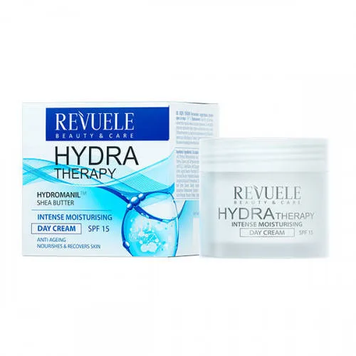 Зволожуючий денний крем для обличчя SPF 15 Revuele Hydra Therapy Intense, 50 мл