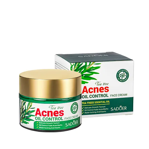 Крем від прищів для обличчя Sadoer Tea Tree Acnes Oil Control 50 г
