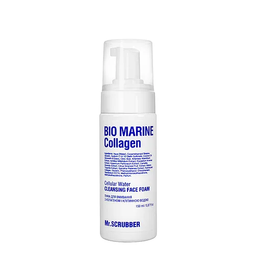 Пінка для вмивання Mr. Scrubber Bio Marine Collagen з колагеном та клітинною водою 150 мл