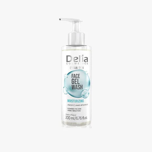 Гель для вмивання з вітаміном С зволожуючий Delia Cosmetics Clean Skin 200 мл