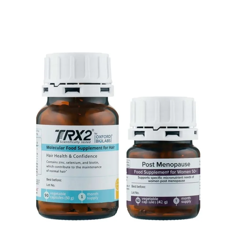 TRX2 Oxford Biolabs Post Menopause Hair Pack Набір дієтичних добавок проти випадіння волосся у жінок у період менопаузи