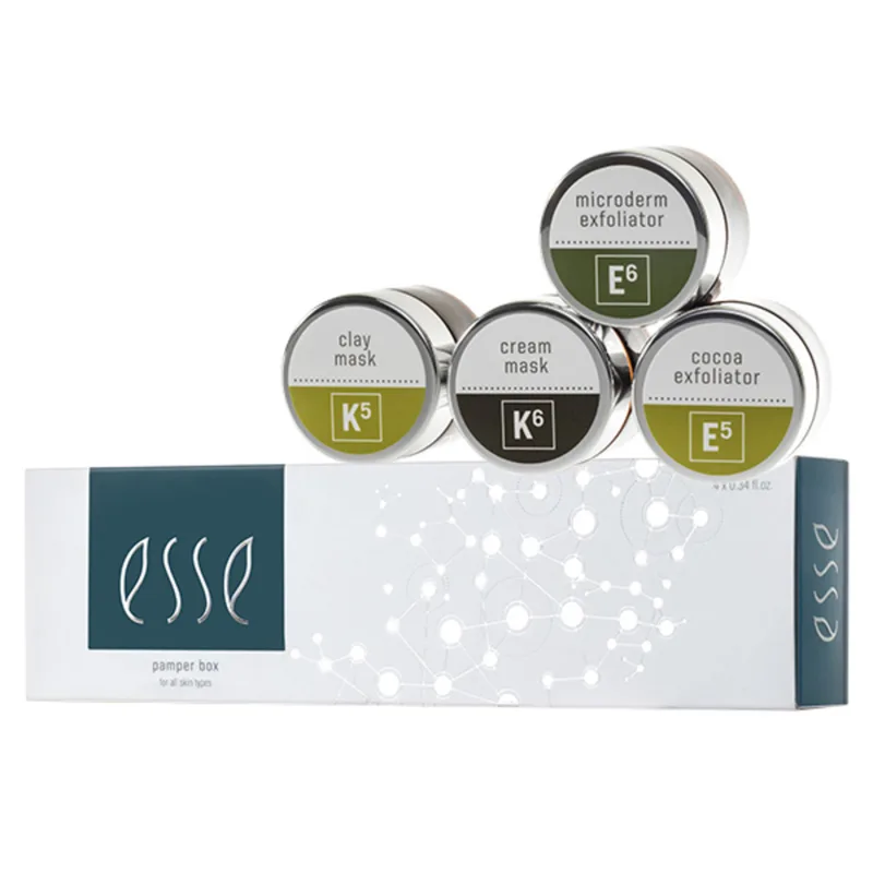 Esse Pamper Box Подарунковий набір 2024 маски та пілінги (К5, К6, Е5, Е6 по 10 мл)